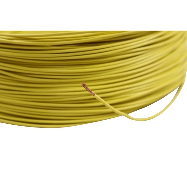 100m Cabo Flex. Automotivo 1.00mm Amarelo - Cód.8102