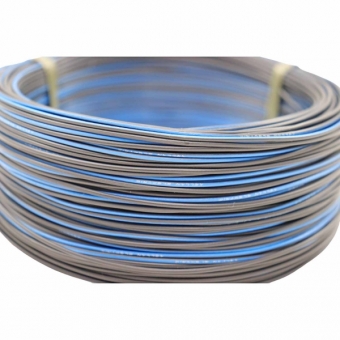 100m Cabo Flex. Automotivo 0.50mm Preto e Azul - Cód.12543