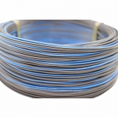 100m Cabo Flex. Automotivo 0.50mm Preto e Azul - Cód.12543