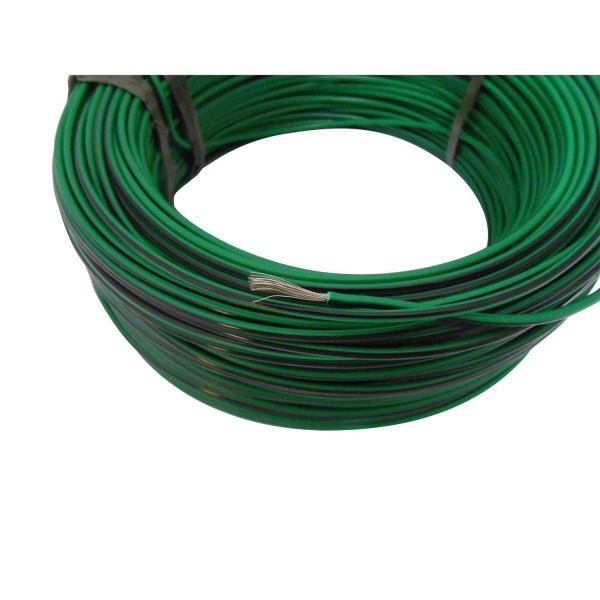 100m Cabo Flex. Auto Estanhado 1.50mm Preto e Verde-Cód.6763