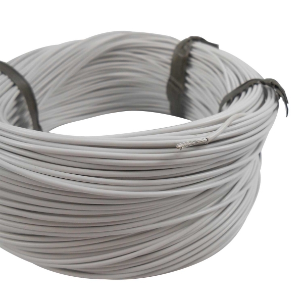 100m Cabo Flex. Auto Estanhado 0.50mm Branco - Cód.6756