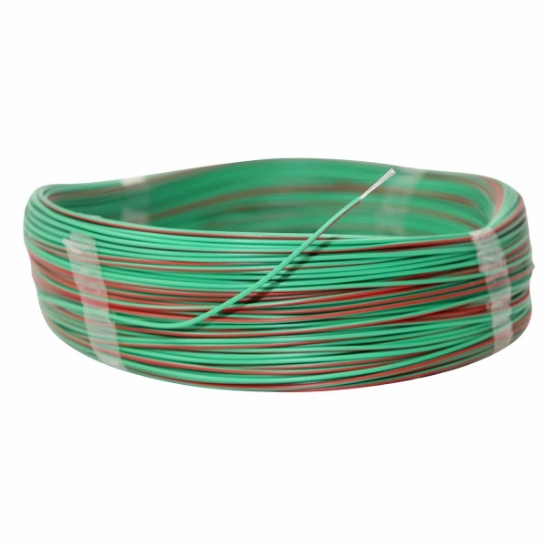 100m Cabo Flex Auto Estanhado 0.50mm Verde Vermelho-Cód.8828