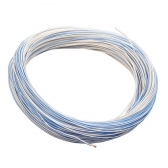 100m Cabo Flex. Automotivo 0.50mm Branco e Azul - Cód.8097