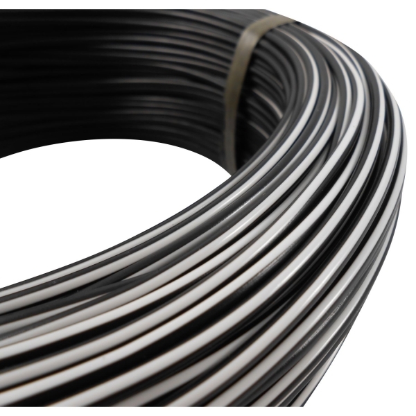 100m Cabo Flex. Auto Estanhado 1.50mm Preto Branco -Cód.6762