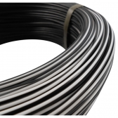 100m Cabo Flex. Auto Estanhado 1.50mm Preto Branco -Cód.6762