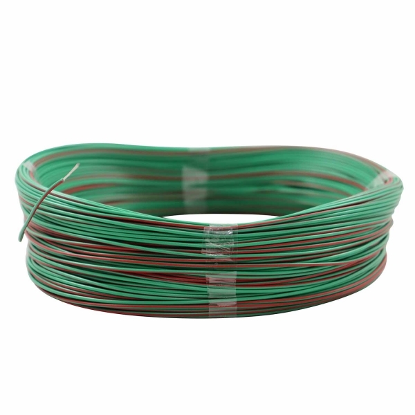 100m Cabo Flex Auto Estanhado 0.50mm Verde Vermelho-Cód.8828