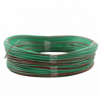 100m Cabo Flex Auto Estanhado 0.50mm Verde Vermelho-Cód.8828