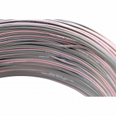100m Cabo Flex. Automotivo 0.50mm Preto e Rosa - Cód.12544