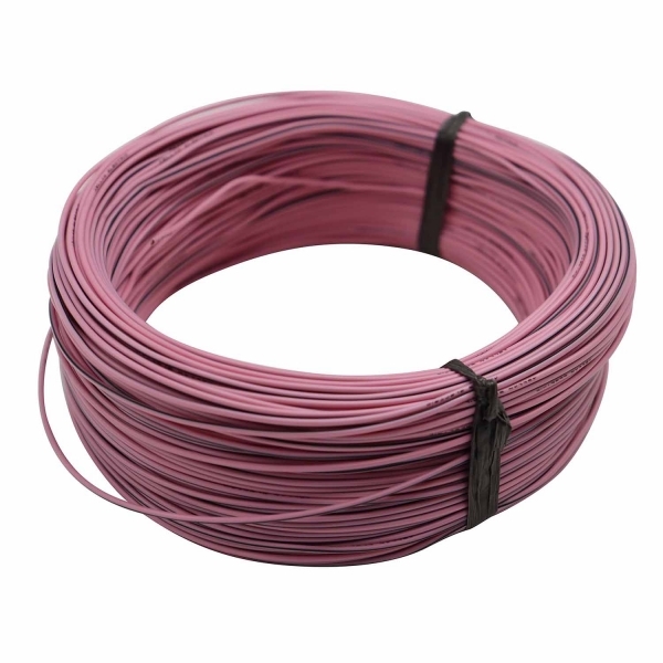 100m Cabo Flex. Automotivo 0.50mm Rosa e Preto - Cód.9259