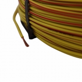 100m Cabo Flex. Automotivo 1.00mm Amarelo Vermelho-Cód.9268