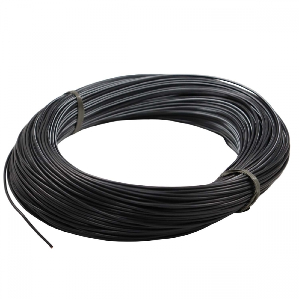 100m Cabo Flex. Automotivo 1.00mm Preto e Branco - Cód.13333