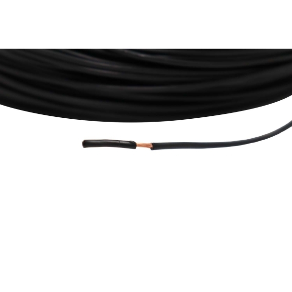 100m Cabo Flex. Automotivo 1.00mm Preto e Branco - Cód.13333