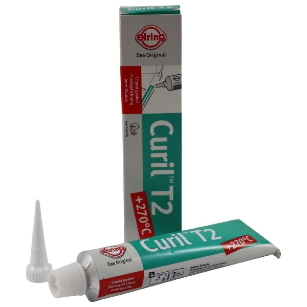Cola Silicone Curil T2 Verde Alta Temp. Elring - Cód.4826