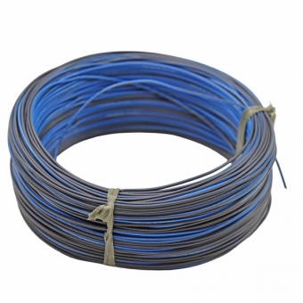 100m Cabo Flex. Automotivo 0.50mm Preto e Azul - Cód.12543