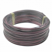 100m Cabo Flex. Automotivo 0.50mm Preto e Rosa - Cód.12544