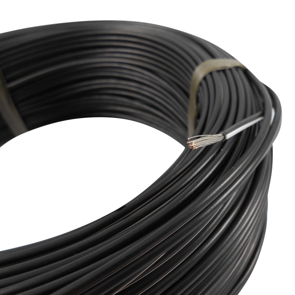 100m Cabo Flex. Auto Estanhado 1.50mm Preto Branco -Cód.6762