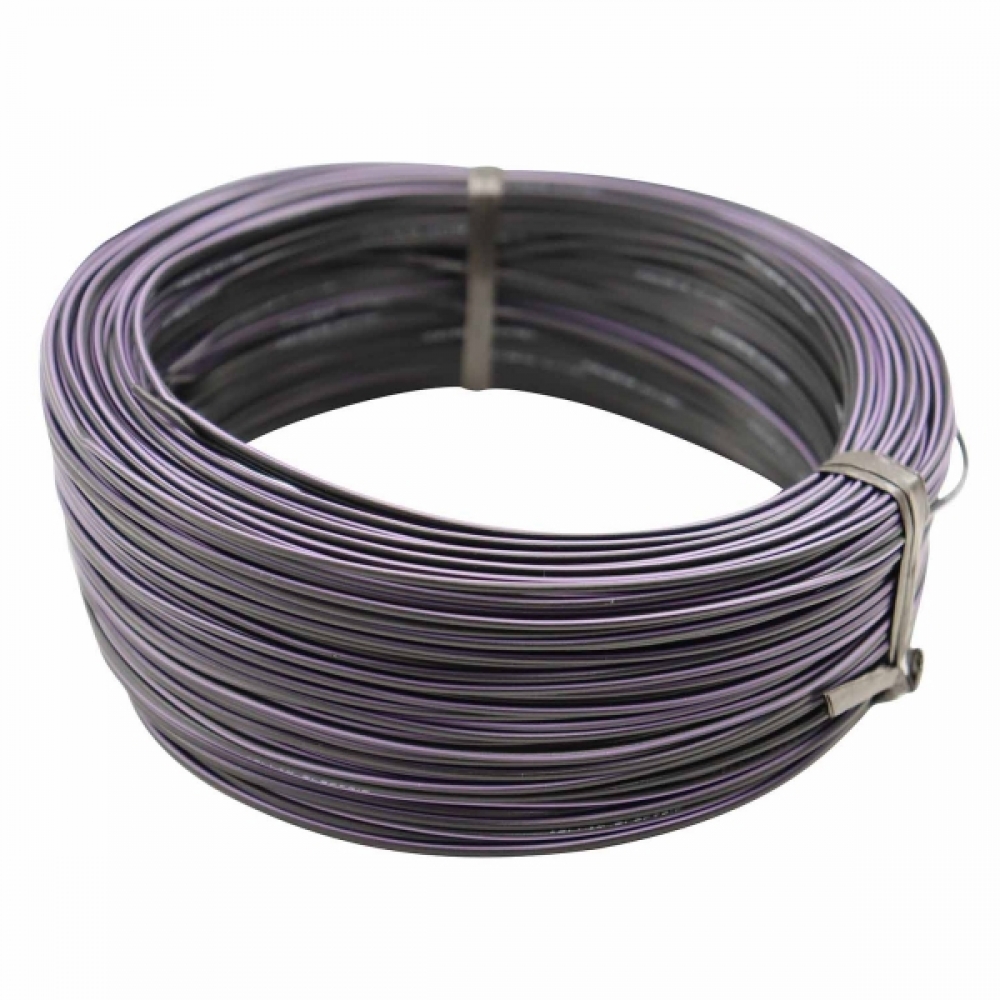 100m Cabo Flex. Automotivo 0.50mm Preto e Roxo - Cód.9260
