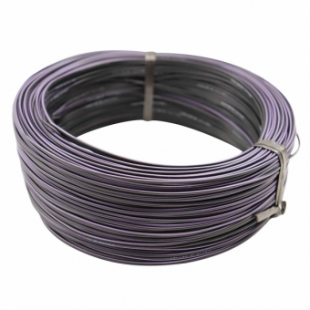100m Cabo Flex. Automotivo 0.50mm Preto e Roxo - Cód.9260