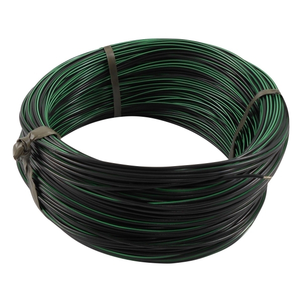 100m Cabo Flex. Auto Estanhado 0.50mm Preto e Verde-Cód.6759