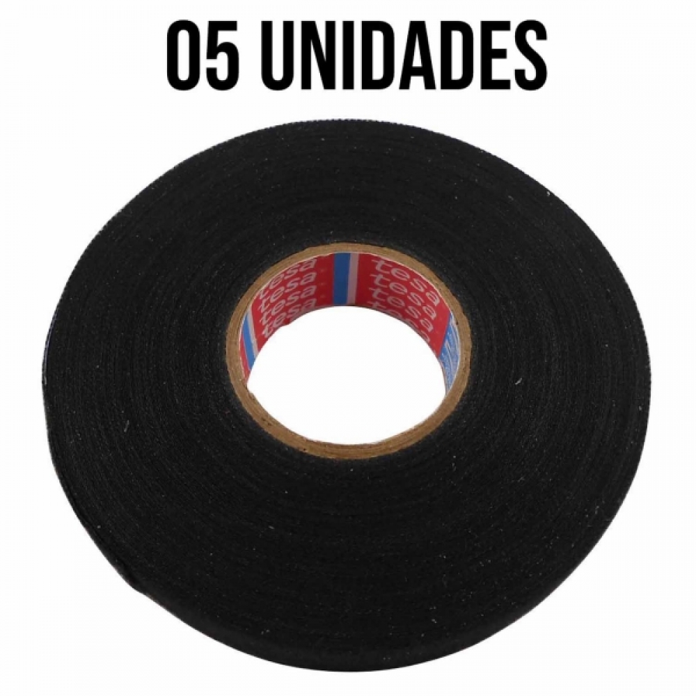 5 Fitas Isolante De Tecido Anti Chama 19x25 - Cód.6892