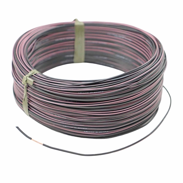 100m Cabo Flex. Automotivo 0.50mm Preto e Rosa - Cód.12544