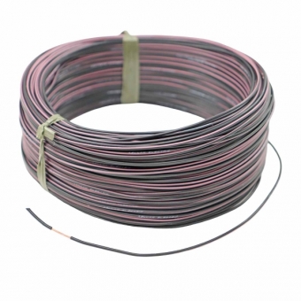 100m Cabo Flex. Automotivo 0.50mm Preto e Rosa - Cód.12544
