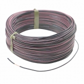 100m Cabo Flex. Automotivo 0.50mm Preto e Rosa - Cód.12544