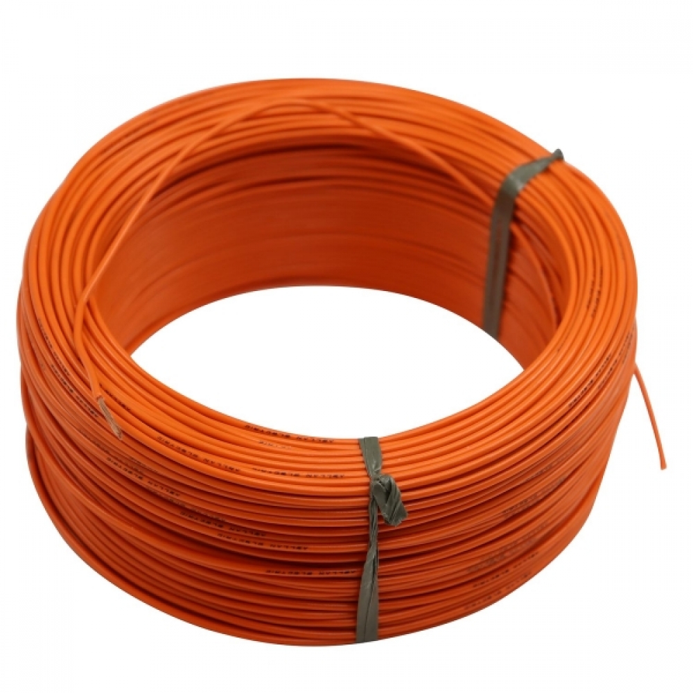 100m Cabo Flex. Automotivo 1.00mm Laranja - Cód.9591