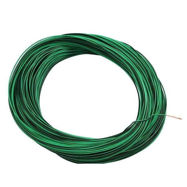 100m Cabo Flex. Automotivo 0.50mm Verde e Preto - Cód.6645