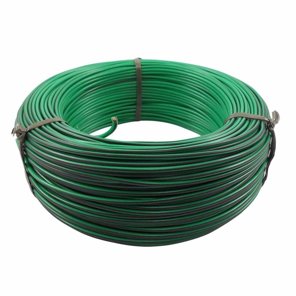 100m Cabo Flex. Automotivo 1.50mm Verde e Preto  - Cód.6643