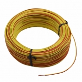100m Cabo Flex. Automotivo 1.00mm Amarelo Vermelho-Cód.9268