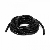 5 Metros de Organizador de Fios Espiral Preto 5/8 - Cód.7393
