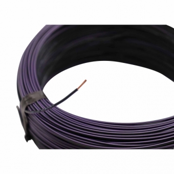 100m Cabo Flex. Automotivo 0.50mm Preto e Roxo - Cód.9260