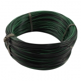 100m Cabo Flex. Auto Estanhado 0.50mm Preto e Verde-Cód.6759