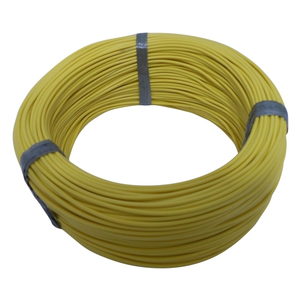 100m Cabo Flex. Automotivo 0.50mm Amarelo - Cód.6560