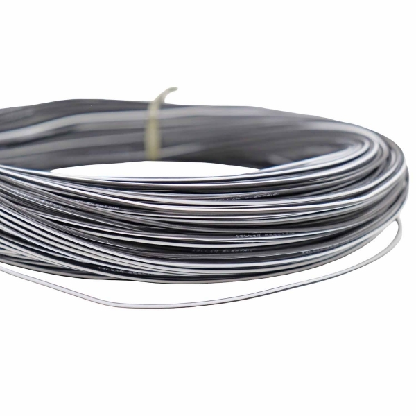 100m Cabo Flex. Automotivo 0.50mm Preto e Branco - Cód.12545