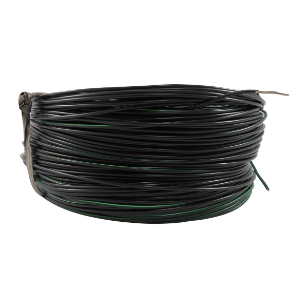 100m Cabo Flex. Auto Estanhado 0.50mm Preto e Verde-Cód.6759