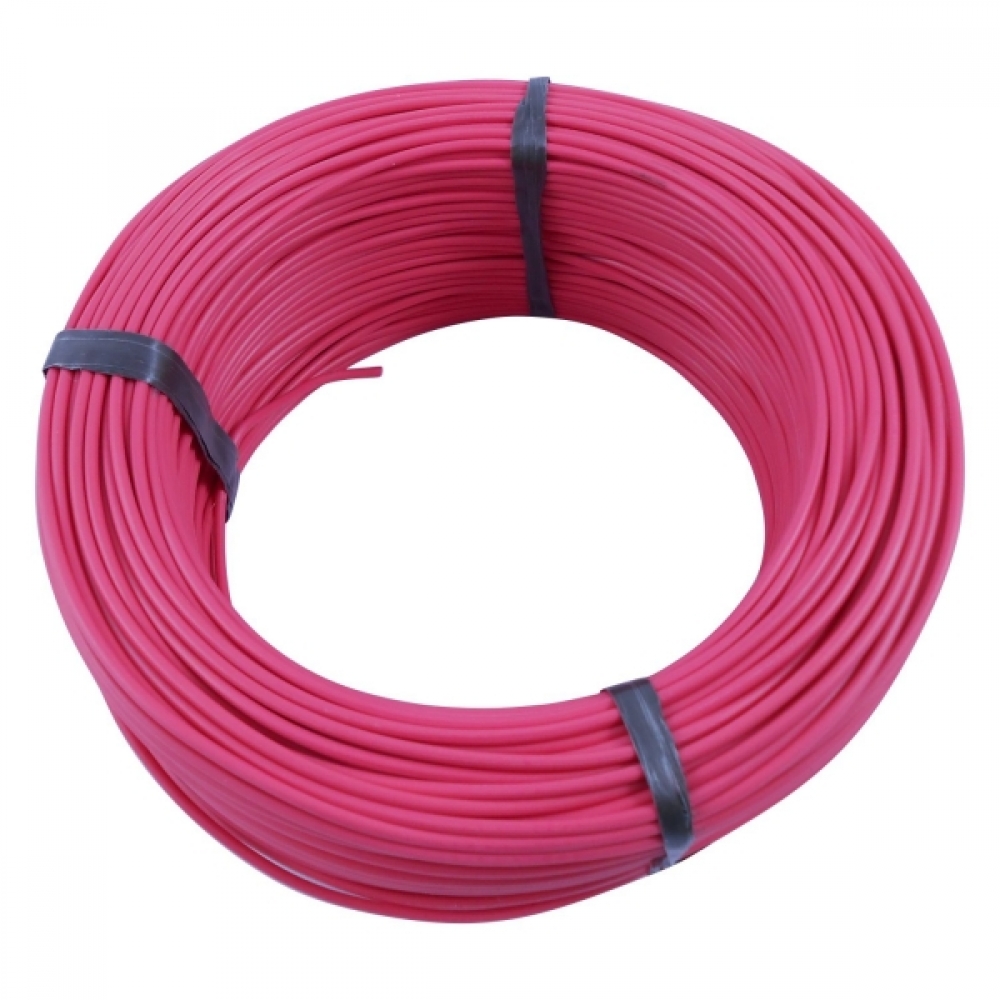 100m Cabo Flex. Automotivo 1.00mm  Vermelho - Cód.6562