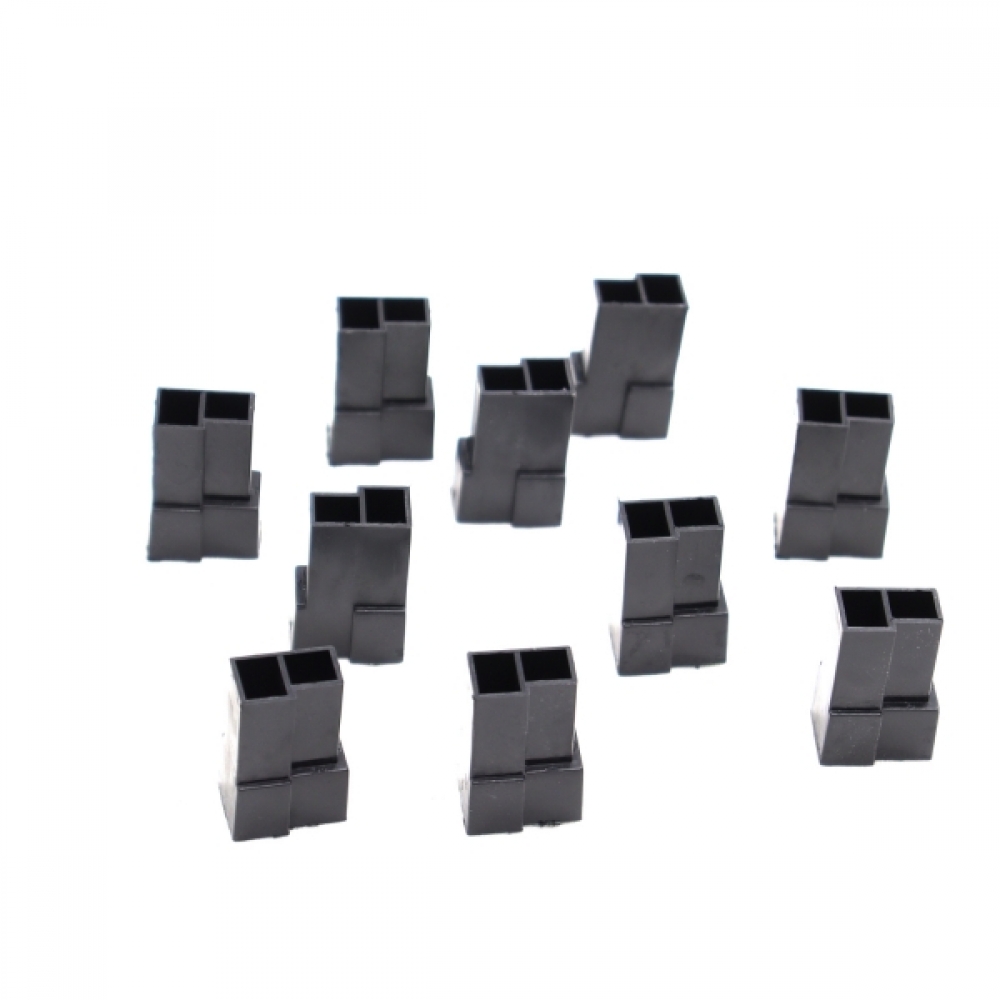 10 Conectores Universal Macho 2 vias ETE7522PR - Cód.10914